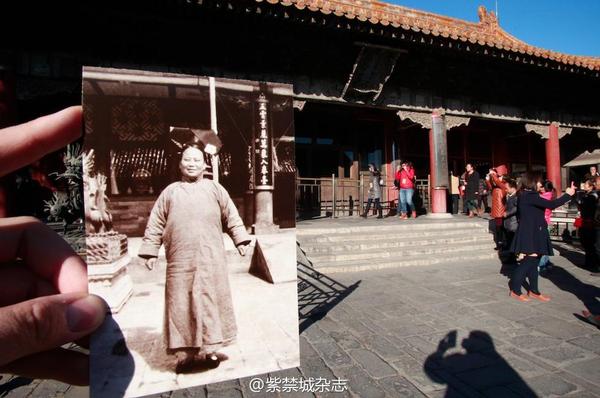 1920s老宮女在儲(chǔ)秀宮。