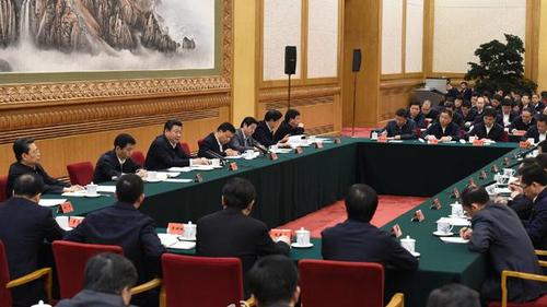 習(xí)近平參加中央黨?？h委書記研修班學(xué)員座談會(huì)