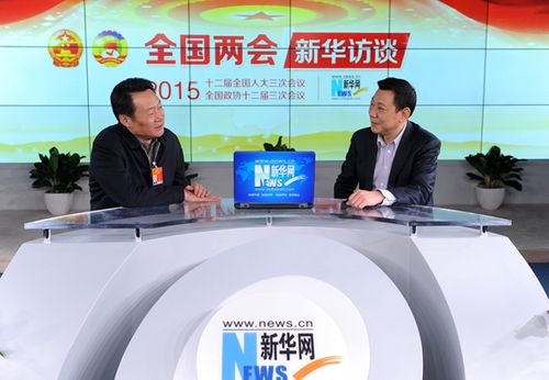 全國(guó)人大代表,、安徽安慶市委書記虞愛華做客新華網(wǎng)兩會(huì)訪談