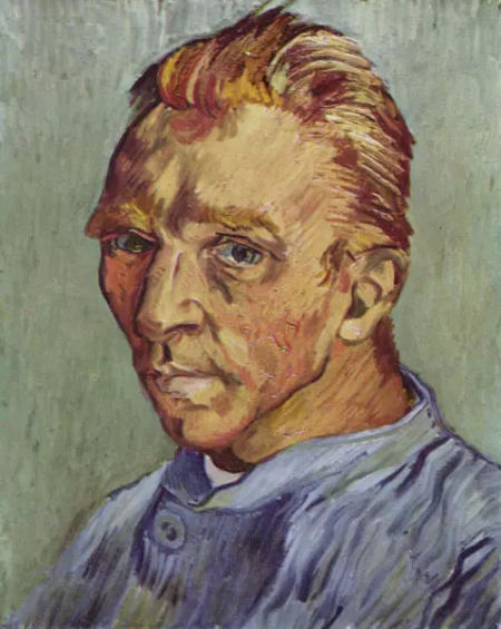《沒胡須的自畫像》(Portrait de l’artiste sansbarbe,,1889 ) 《沒胡須的自畫像》(Portrait de l’artiste sansbarbe,1889 )
