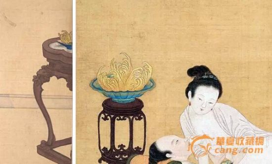 置于香幾上的佛手 置于香幾上的佛手