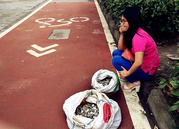 女子兌換百斤硬幣跑六銀行遭拒-嘆銀行嫌貧愛富2