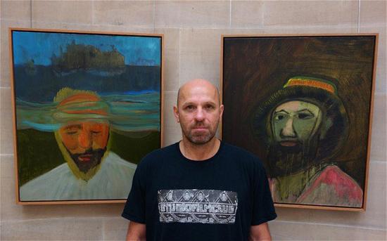 彼得·多伊格(Peter Doig)2013年7月在愛丁堡蘇格蘭國家畫廊,。圖片:Courtesy of the Telegraph from Michael Werner Gallery New York and London.