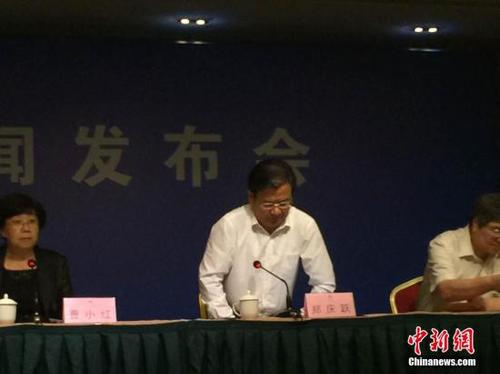 8月19日，“8.12”天津港爆炸事故第九場發(fā)布會(huì)舉行。中新社記者 肖欣 攝
