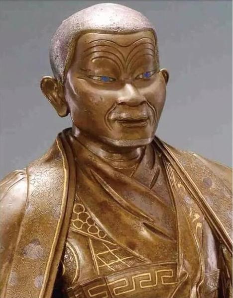 一世噶瑪巴像(局部)