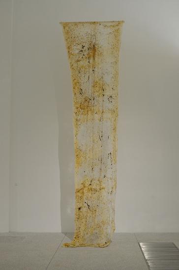 蠶山水 梁紹基 蠶絲,、蠶蛹、蠶砂,、蠶尿漬
