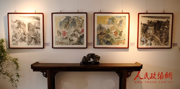 “學(xué)院風(fēng)骨——中國(guó)畫四人作品展”展出的部分畫作3