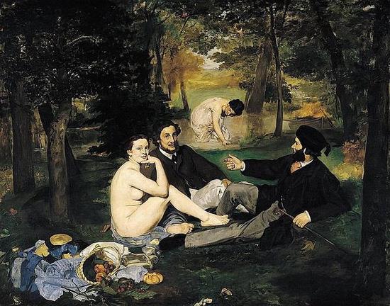 草地上的午餐,，1862,，馬奈