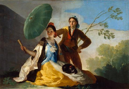 《陽傘》，1777年，   布面油畫,， 104*152cm 馬德里,，  普拉多博物館