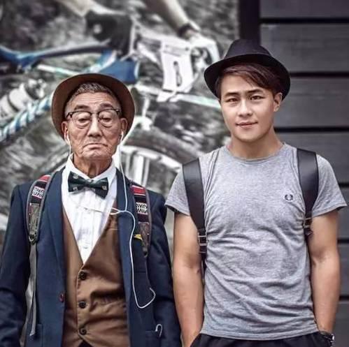 酷斃了,！孫子給85歲爺爺拍了一組街拍照
