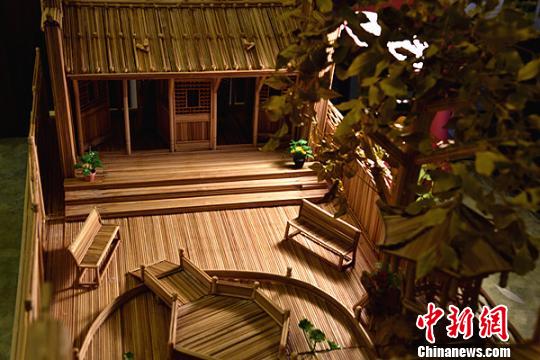竹簽版“春秋祠”,。　蘇忠國(guó)　攝