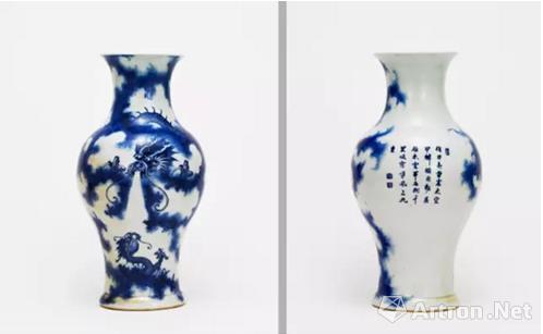 清乾隆 唐英制蒼龍教子詩文觀音瓶 估價：RMB4，000,，000-6,，000，000 北京匡時