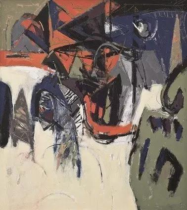 阿旺·達(dá)密·阿末，《AlunAlunKemarista》,，2000,，油彩、畫布,，120×120 cm（佳士得提供）