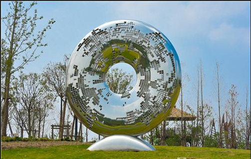 海寧國(guó)際雕塑雙年展 白彧,，董明光《錦觀潮》