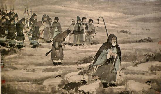 1943年《蘇武牧羊》,，故宮博物院館藏