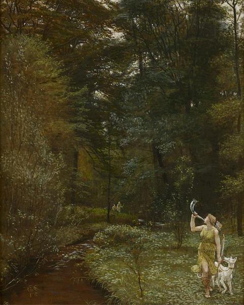 沃爾特·克蘭（Walter Crane）的《黛安娜》（Diana）（1881年） 圖片來(lái)源：私人收藏