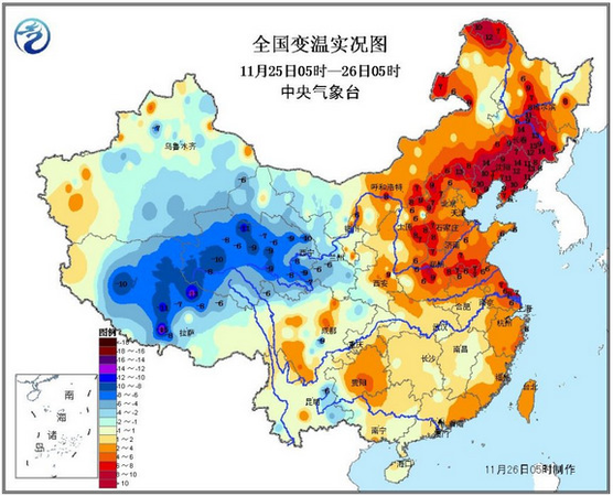 中國大范圍寒潮過程結(jié)束東北,、華北等地升溫明顯