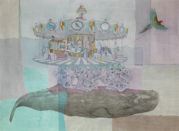 華彬 北冥有魚 180cm×240cm