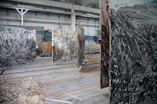 基弗工作室內景,。圖片：? Anselm Kiefer。 Photography： Anselm Kiefer