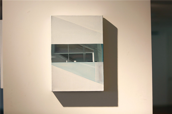 夏晶心，鏡像 c6,，布面油畫,，35×24cm，2015