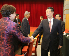 張高麗看望致公,、僑聯(lián)、對外友好界委員并參加討論