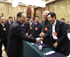 王岐山看望共青團,、總工會、婦聯(lián),、青聯(lián)界委員并參加討論
