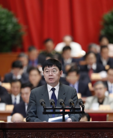 3月10日,，全國政協(xié)十二屆五次會議在北京人民大會堂舉行第三次全體會議。這是李衛(wèi)委員代表無黨派人士界作《改革科技評估體系 提升自主創(chuàng)新成效》的發(fā)言,。