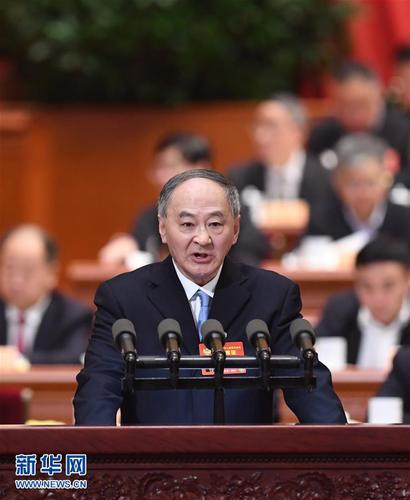 3月11日，全國政協(xié)十二屆五次會(huì)議在北京人民大會(huì)堂舉行第四次全體會(huì)議,。這是黃方毅委員作《從黃炎培與毛澤東“周期率”對(duì)話說起》的發(fā)言,。新華社記者 張鐸 攝