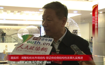 全國政協(xié)委員聶振邦：調(diào)整和優(yōu)化市場結(jié)構(gòu) 保證供給側(cè)結(jié)構(gòu)性改革扎實(shí)推進(jìn)
