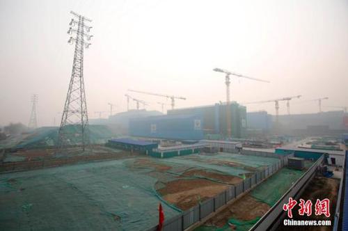 北京城市副中心建設(shè)工地一派繁忙,。(資料圖)<a target='_blank' href='http://www.chinanews.com/'>中新社</a>記者 韓海丹 攝