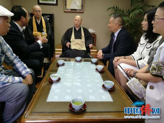 中日黃檗文化促進(jìn)會(huì)人士與日本京都宇治市日中友好協(xié)會(huì)交流懇談,?！×治那?攝