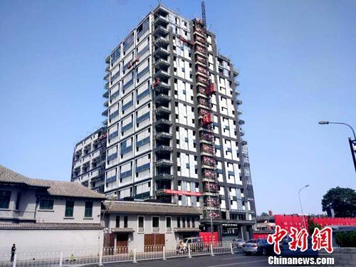 北京一處正在建設(shè)的樓房,。中新網(wǎng)記者 李金磊 攝