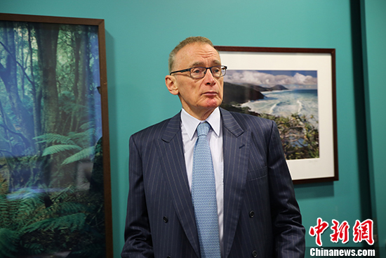 澳大利亞前外長鮑勃·卡爾,。 <a target='_blank' href='http://www.chinanews.com/'>中新社</a>記者 陶社蘭 攝
