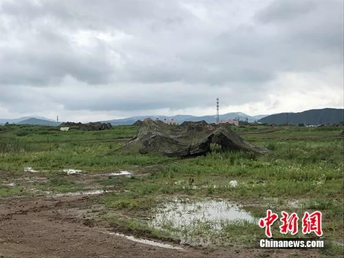 突擊車隱蔽偽裝,。張曦 攝