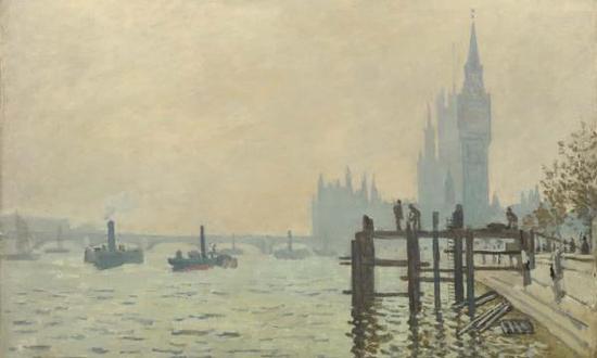 卡米耶·畢沙羅,，《查令十字橋》（1890），藏于英國(guó)倫敦國(guó)家美術(shù)館