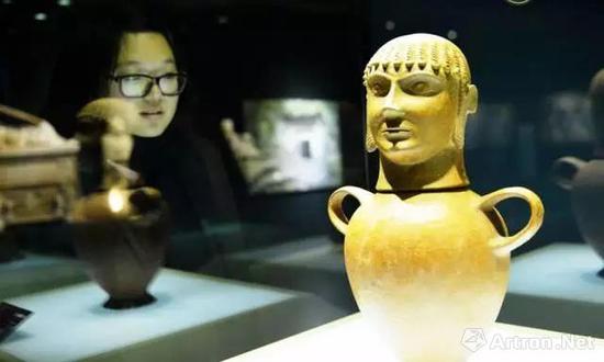 ▲浙江省博物館展出的伊特魯里亞人遺物