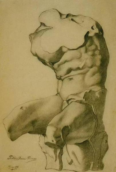 Study for a Torso ,，1892
