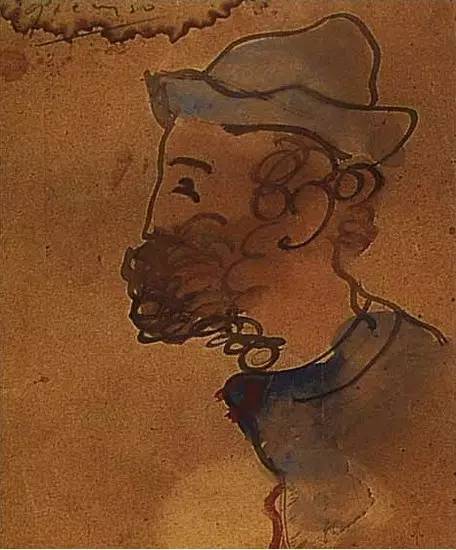 畢加索,，Portrait of Ramon Pixot,，1897