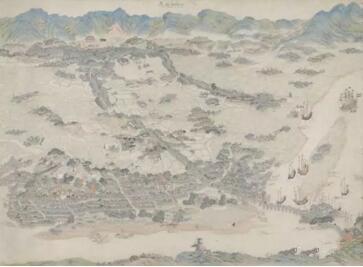 《福州市》,，中國青綠山水畫,，十七世紀末，阿姆斯特丹國家博物院收藏