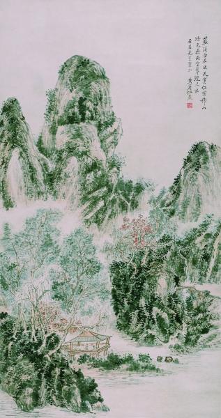 山水（國(guó)畫(huà)） 146×77厘米 黃賓虹