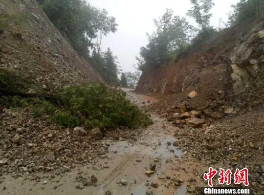 圖為商洛發(fā)生暴雨洪澇災(zāi)害,?！∪f濤 攝