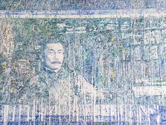 余旭鴻 夜光——魯迅 130cm×110cm 油畫(huà) 2011年