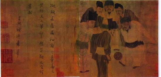 錢(qián)選（元）《臨蘇漢臣宋太祖蹴鞠圖》