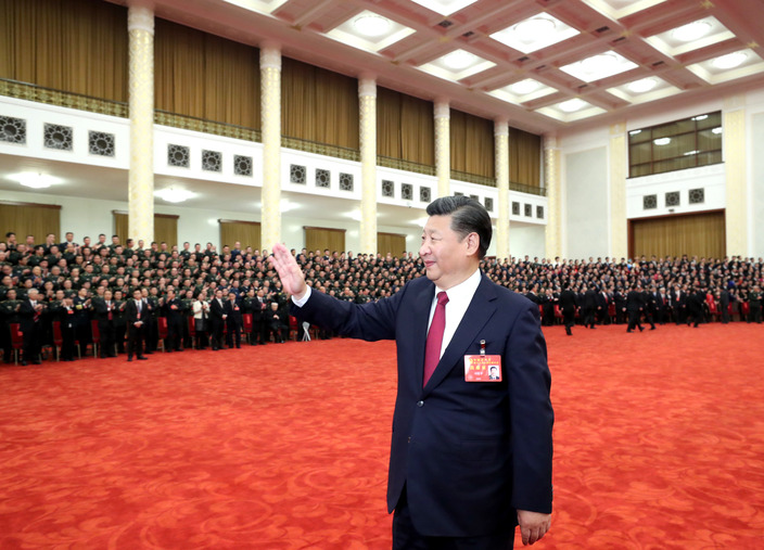 習近平等領導同志親切會見出席黨的十九大代表,、特邀代表和列席人員