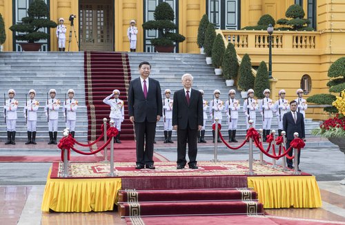 （2）習(xí)近平同越共中央總書記阮富仲舉行會(huì)談