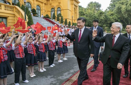 ）（3）習(xí)近平同越共中央總書記阮富仲舉行會(huì)談