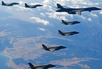 B1-B、F35,、F16等多型戰(zhàn)機參加韓美聯(lián)演