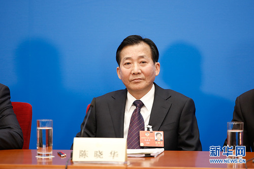 圖為農(nóng)業(yè)部原副部長陳曉華,。新華網(wǎng) 中國政府網(wǎng) 陳杰 攝