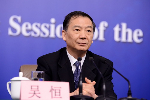 教科文衛(wèi)委副主任委員吳恒,。人民網(wǎng)記者 張啟川 攝