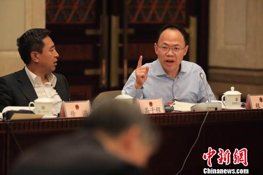 圖為全國(guó)人大代表程京,。　曾鼐 攝